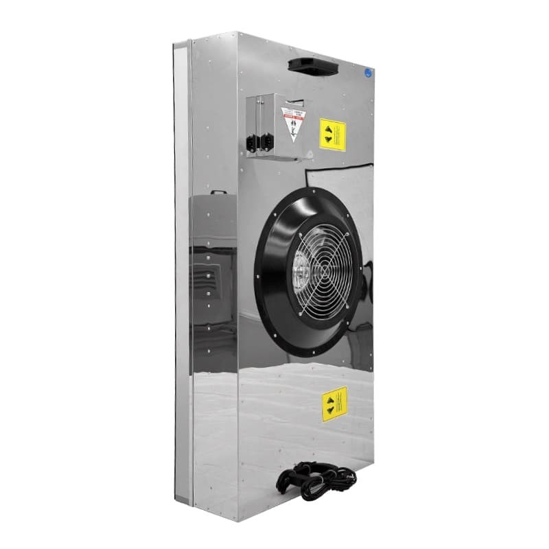 Unidad de filtro de ventilador de acceso inferior BFU con flujo de aire HEPA extragrande, vibración ultrabaja y cambio de filtro sin herramientas para salas limpias ISO 5-9