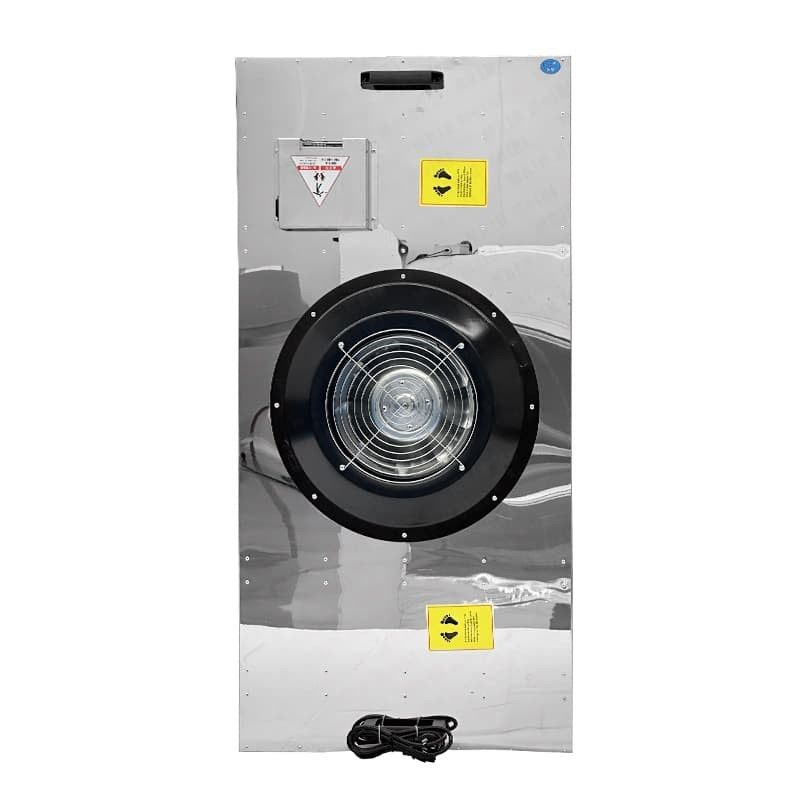 Unidad de filtro de ventilador de acero de alto volumen. Filtración de aire de grado industrial para ambientes hostiles.
