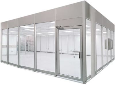 Cabina personalizada para sala blanca que cumple con la norma ISO 14644-1 con estructura de marco de aluminio y control de flujo de aire ajustable