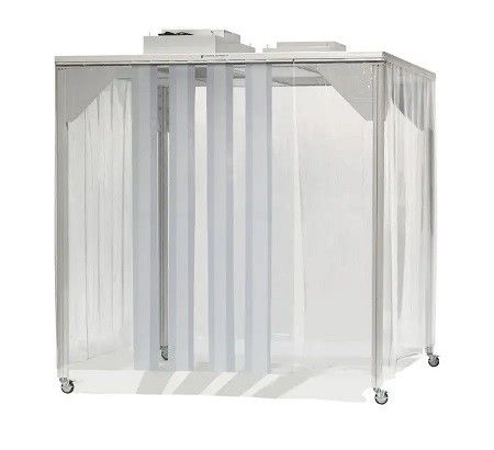 ISO 5 Stand limpio con sistema HEPA FFU. Diseño modular y móvil para laboratorios / electrónica
